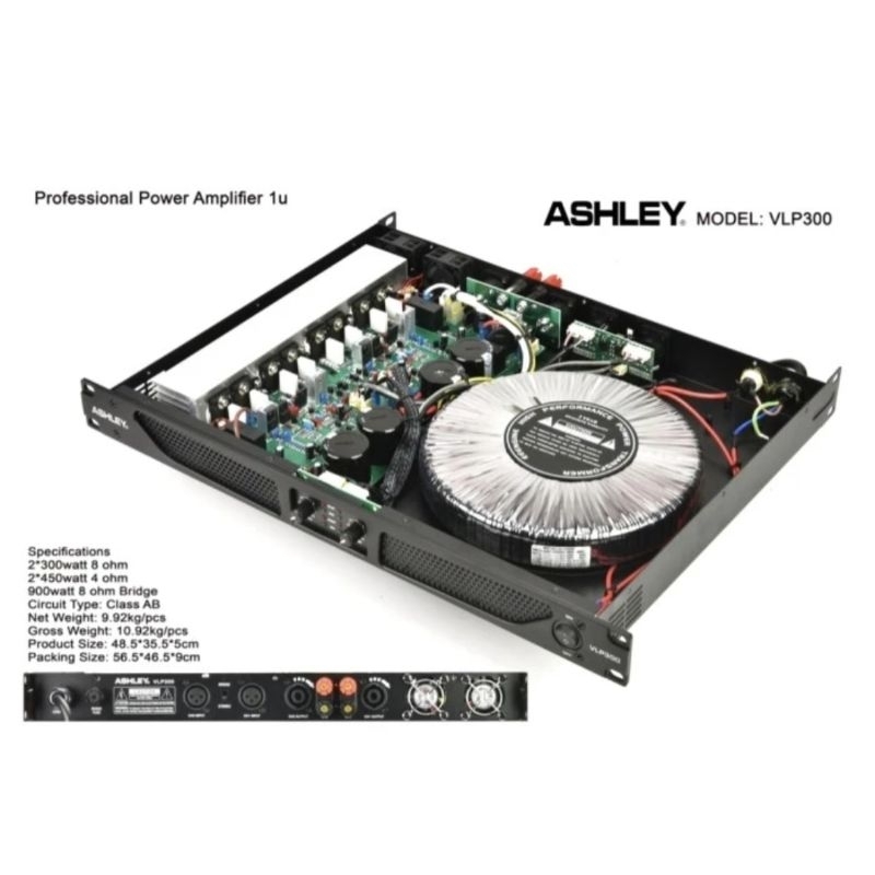 ASHLEY VLP300 | Power Amplifier 4 Chanel | Power amplifier murah | Vlp300