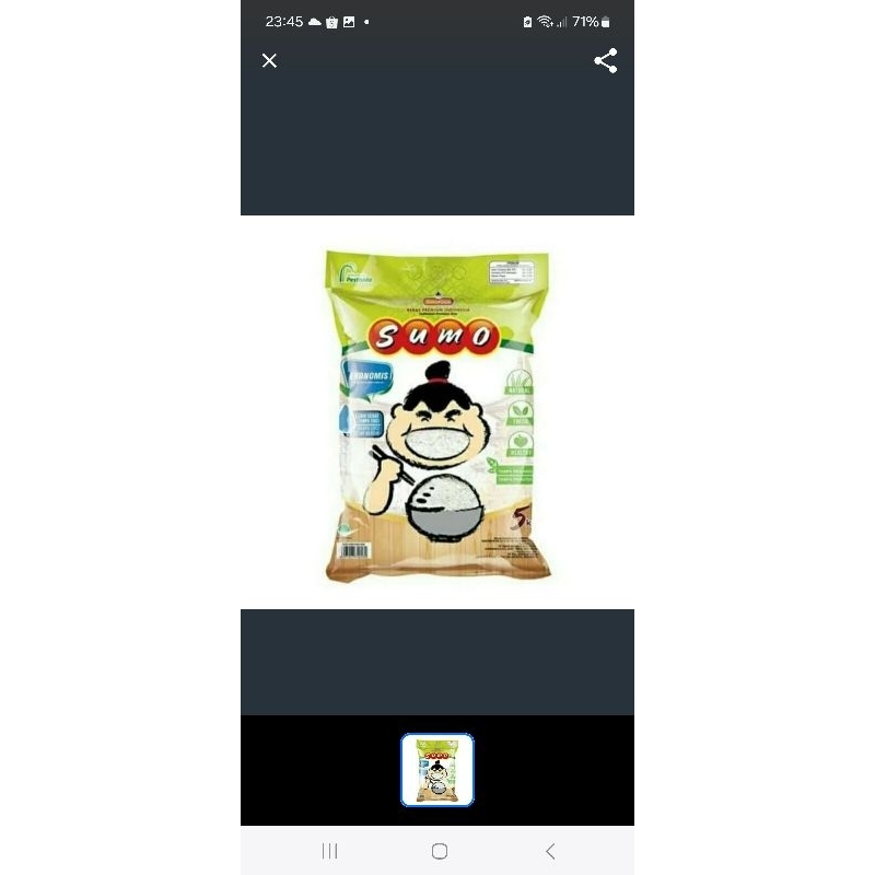 

Beras Sumo Hijau Beras Premium Kemasan 5 kg