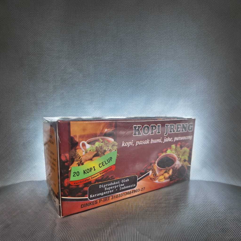 

Kopi Jreng Tuahan Lama KopiCelup Plus Herbal isi 20 kantong