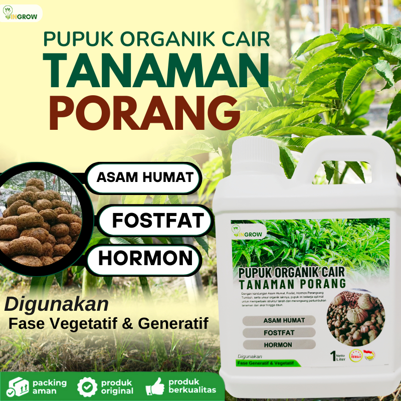 POC  pembesar umbi porang,Pupuk penyubur buah porang,Pupuk imbi porang,Pupuk cair untuk porang