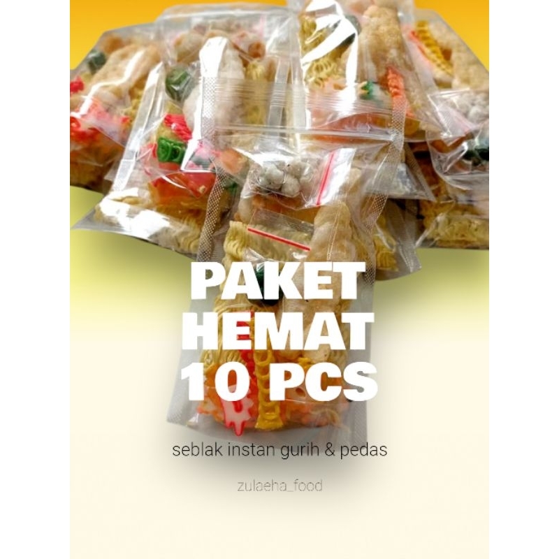 

zulaeha_food Seblak instan paket hemat 10 pcs gurih dan pedas