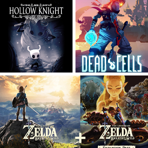 The Legend of Zelda: Breath of the Wild With DLC, Hollow Knight, Dead Cells - Nintendo Switch (digit