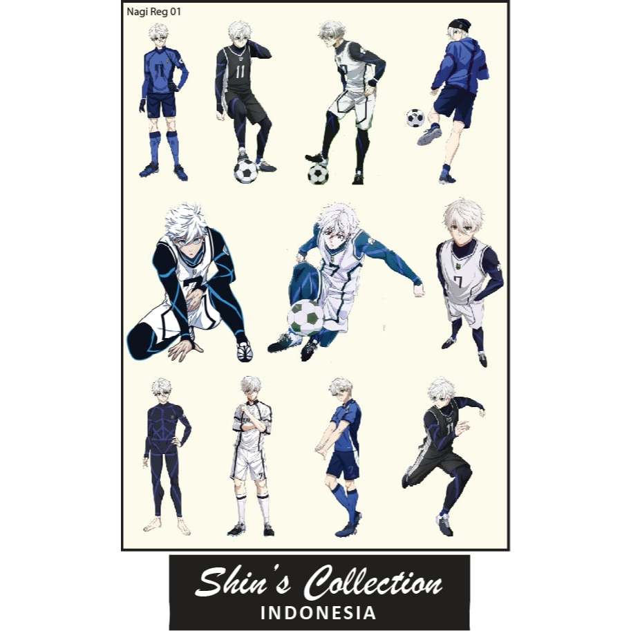 

Sticker stiker Nagi solo blue lock 1 pc