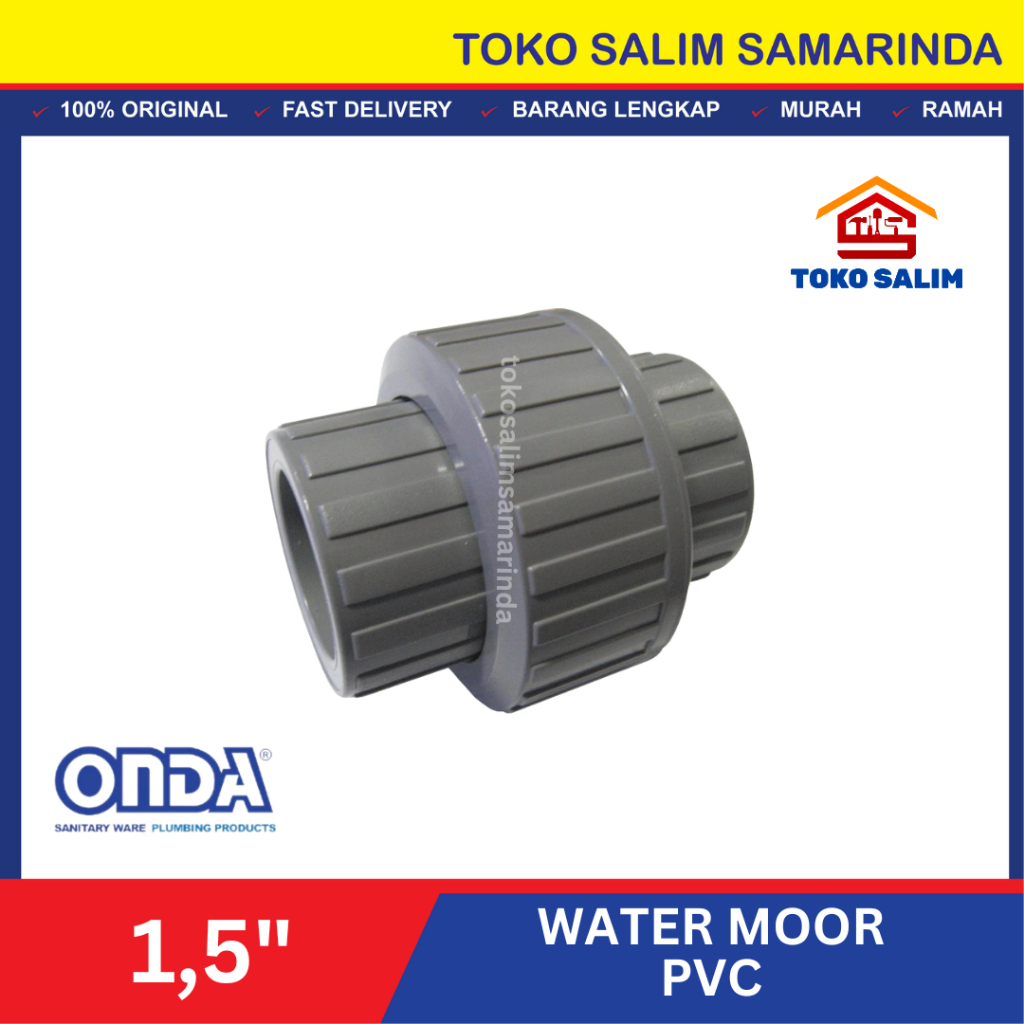 Watermur PVC ONDA 1,5" Polos / Water Moor/ Water Union Socket 1 1/2 inch ONDA 1-1/2"