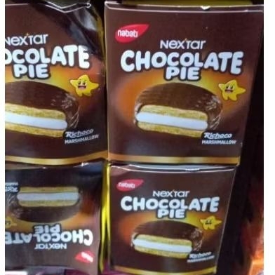 

Nabati NEXTAR CHOCOLATE PIE Marshmallow - ( HARGA 1 BOX )