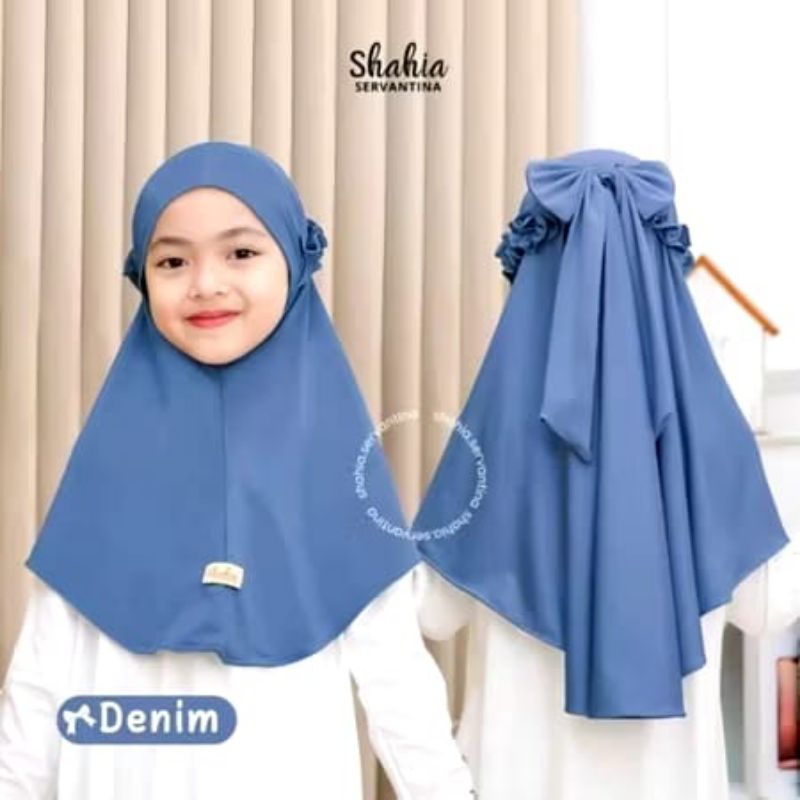 Jilbab Anak Pita Instan/Jilbab anak tali pita instan.