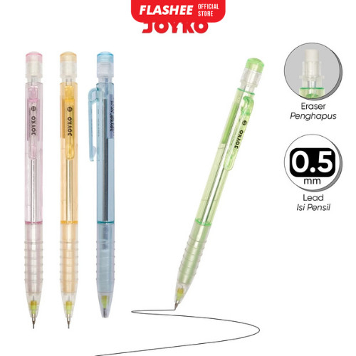

Flashee Mechanical Pencil Joyko MP-15 Pensil Mekanik 0.5mm Untuk Menulis Dan Menggambar