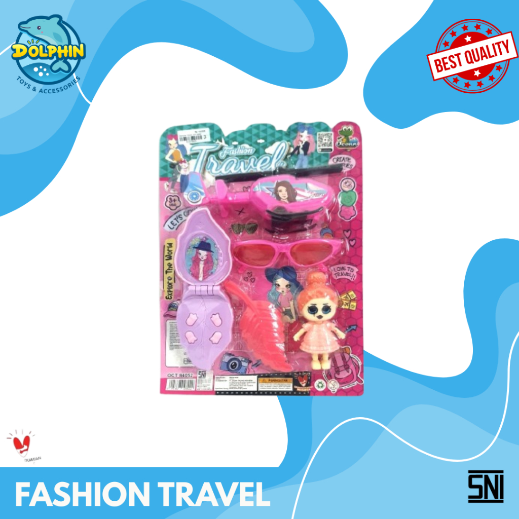 Mainan Anak Tas Travel Lipat Serbaguna – Mini Tas Jinjing dan Selempang FASHION TRAVEL OCT 84052