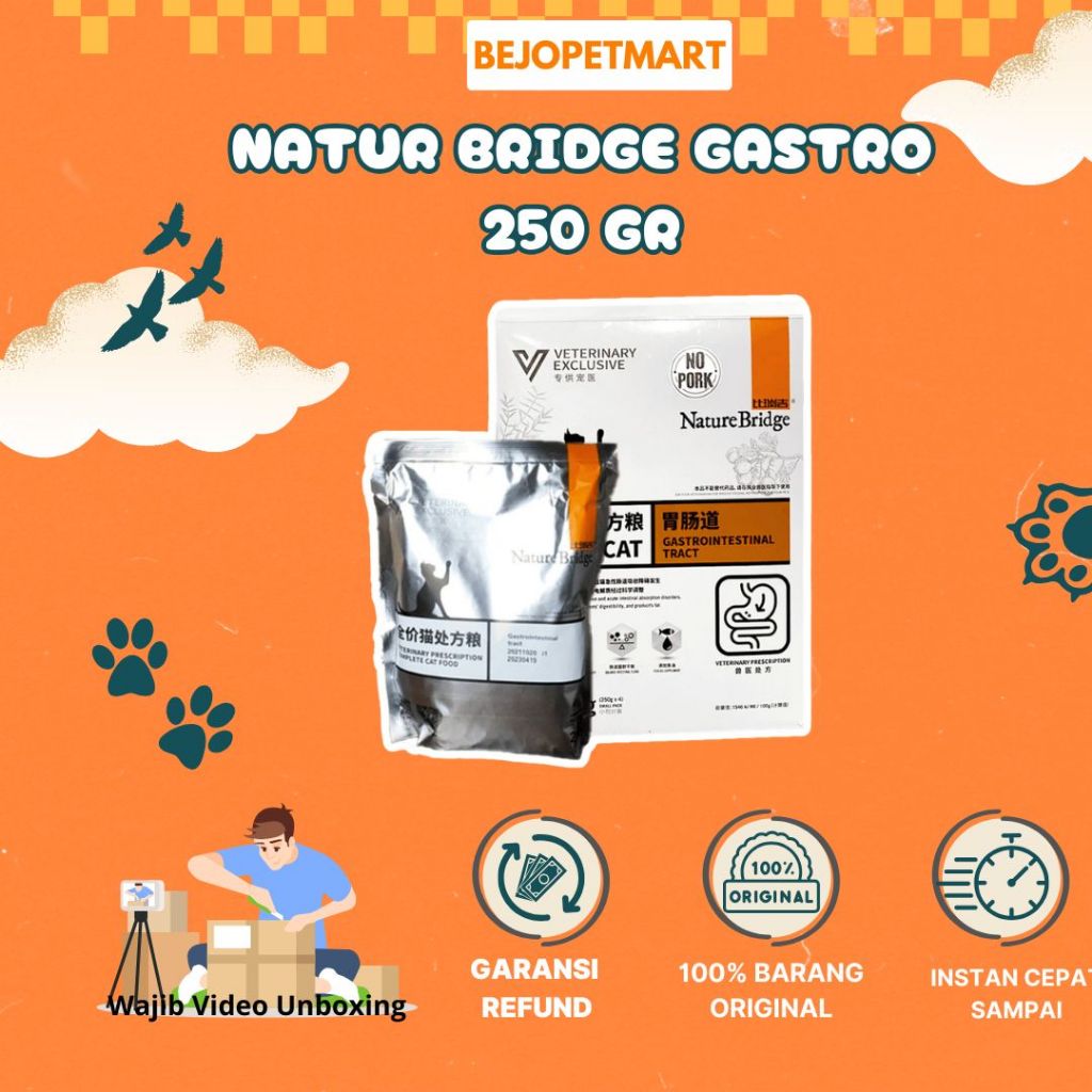 Nature Bridge Gastrointestinal Tract 250 gr Cat Dry Food / Nature Bridge Gastrointestinal