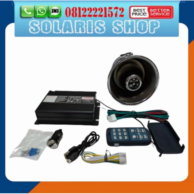 Paket Toa Speaker Sirine Patwal/Toa CHROME + Ampli Wireless Set