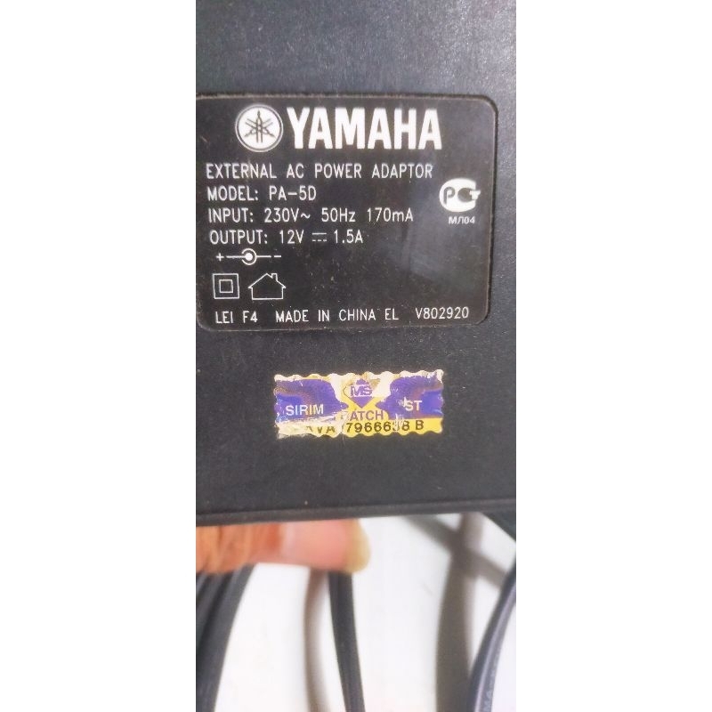 Adaptor keybord Yamaha seri E original