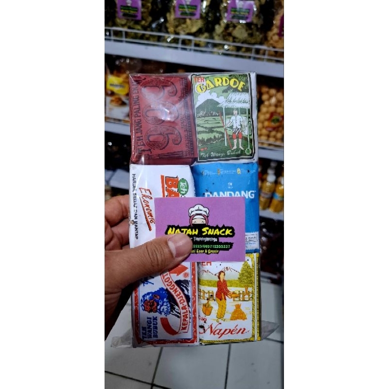 

PAKET 6 TEH RACIKAN KHAS SOLO 240gr Kombinasi Teh Dandang Gardoe 999 Balap Jenggot Napen