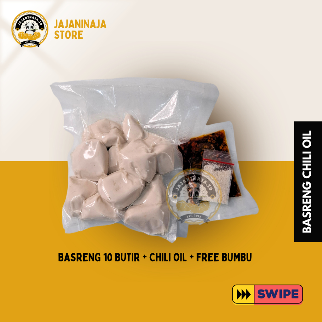 

BASCHIL Basreng Mentah Isi 10 butir Chili Oil Cikruh FREE Bumbu Asin