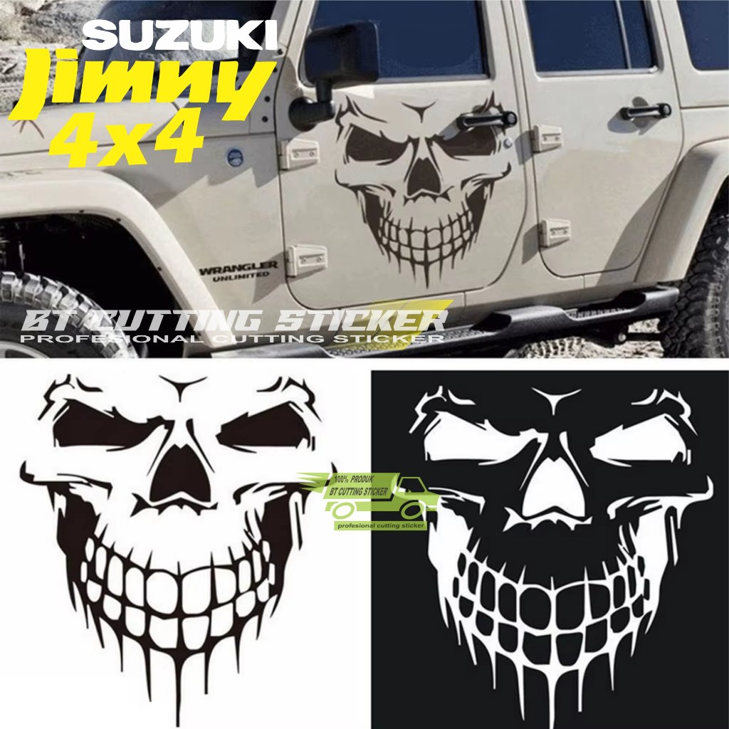 JMY33 Sticker suzuki jimny / sticker tengkorak / stiker suzuki katana / stiker mobil jimny katana