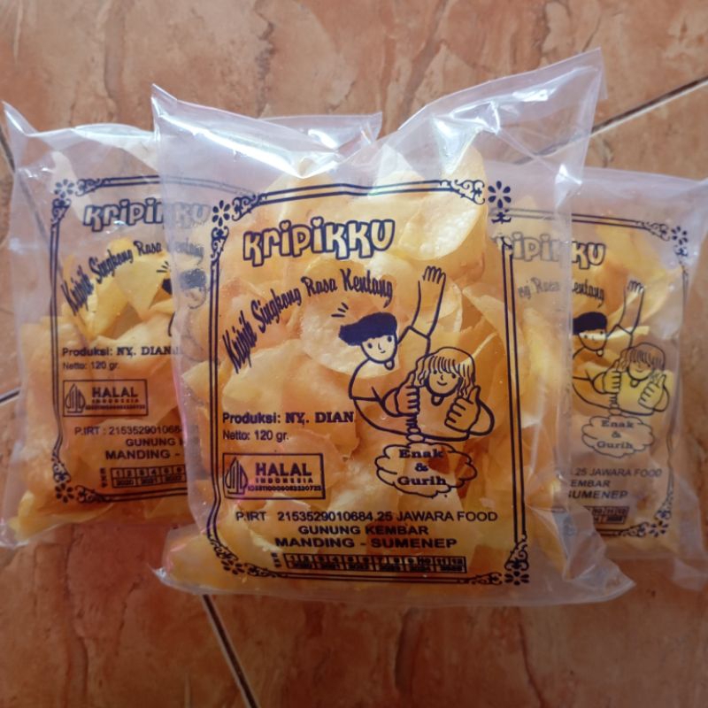 

KERIPIK SINGKONG KRIPIKKU - CEMILAN GURIH DAN ENAK- OLEH OLEH MADURA