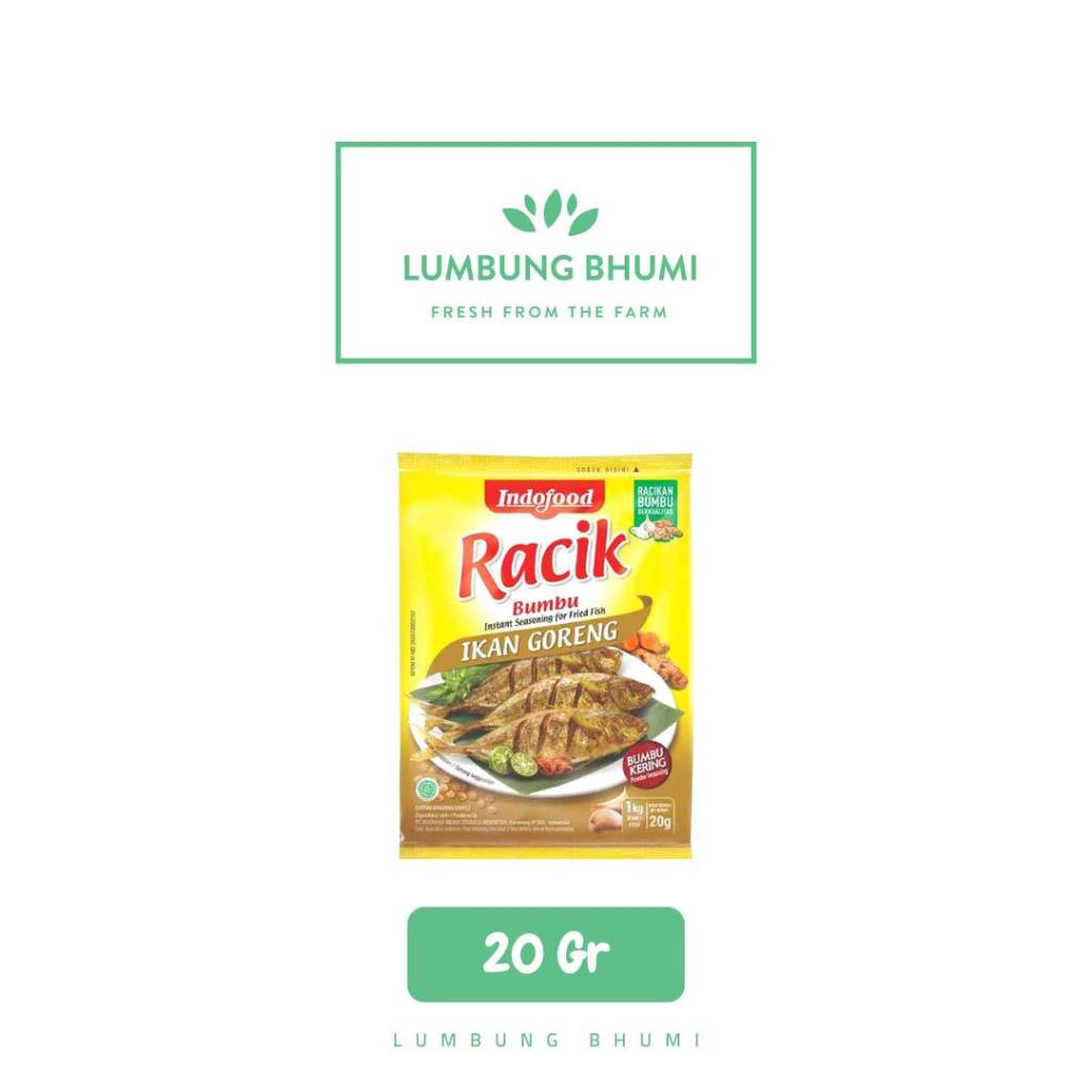 

RACIK Bumbu Ikan Goreng 20 Gr 1 Pcs - Lumbung Bhumi