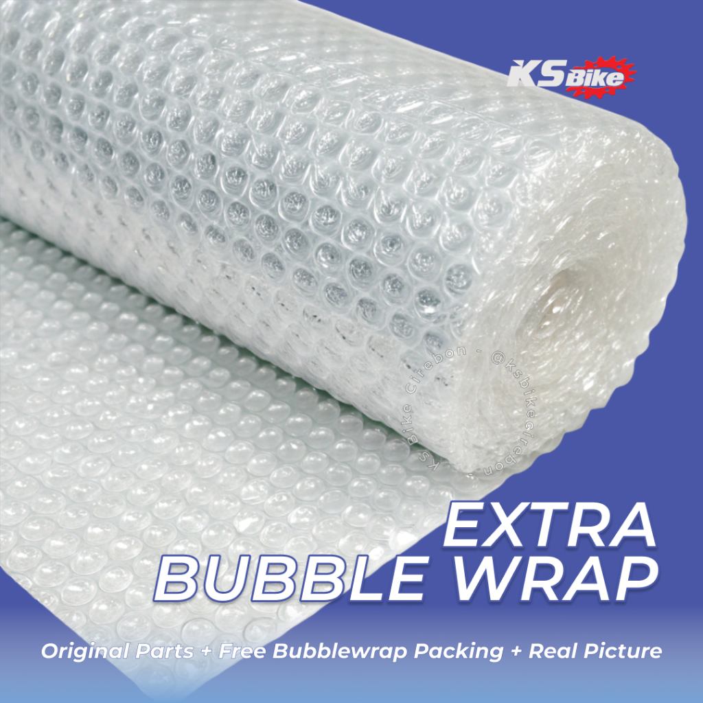 

Tambahan Extra Bubble Wrap Proteksi Packing Barang - KS Bike Cirebon