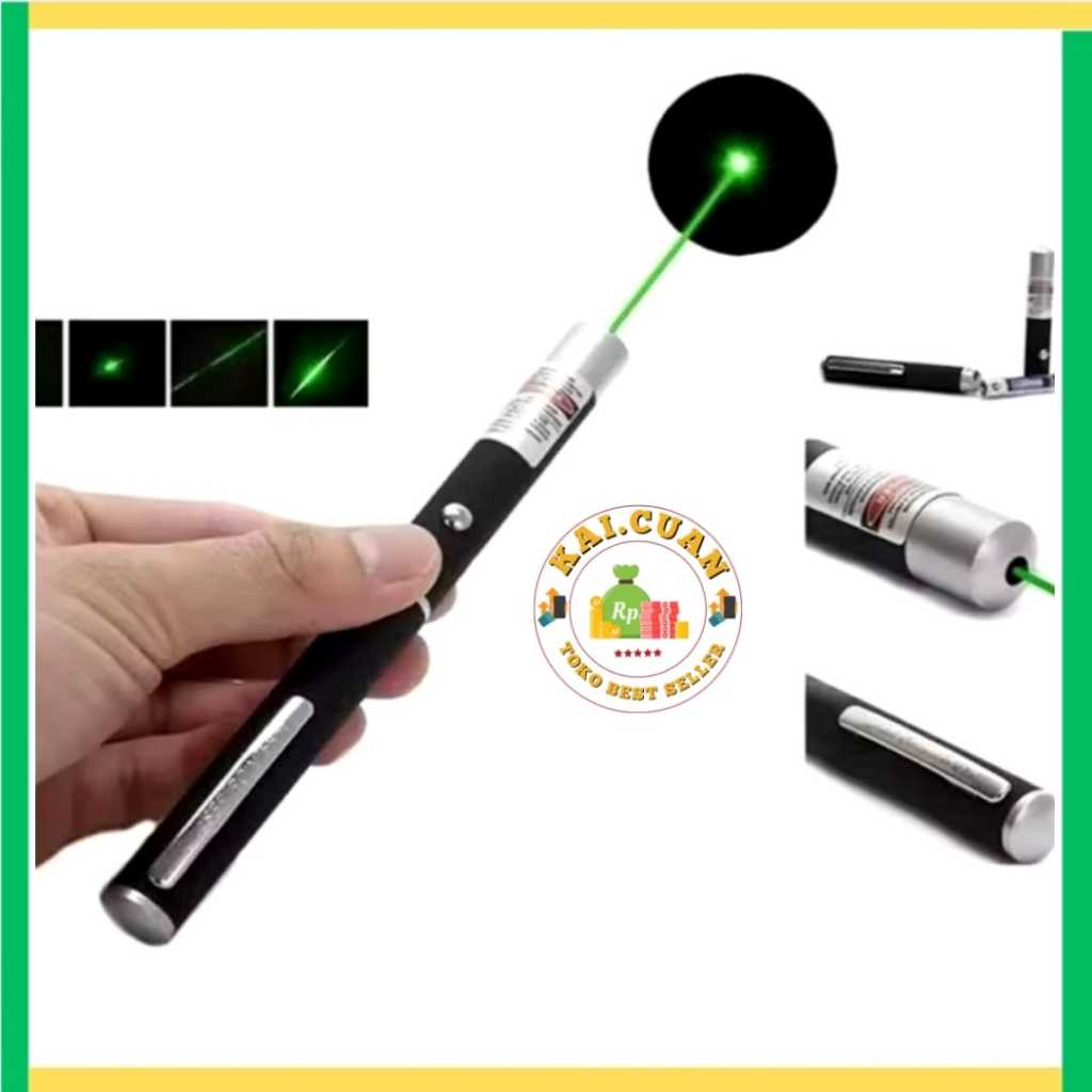 (KAI)Lampu Green Laser Pointer Hijau /Senter Laser Hijau Jarak Jauh