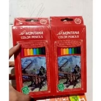 

promo pensil warna montana isi 12pcs