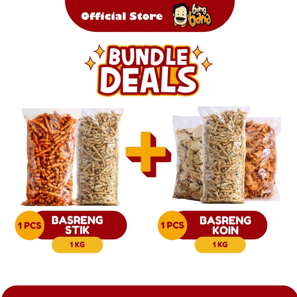 

Paket Bundling Hemat Basreng Stik Koin Pipih Cikruh Pedas Daun Jeruk Kemasan Kiloan