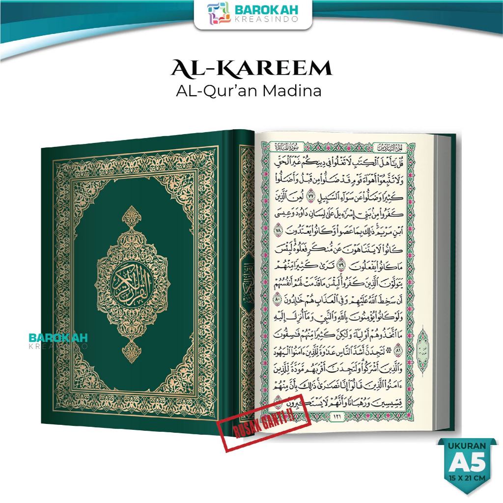 Bisa COD - Alquran Mushaf Madinah Al Kareem - Rasm Utsmani, Al Quran 30 Juz, Al Quran Non Terjemah