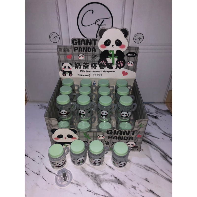 

Rautan Cute Happy Panda 1Box isi 32pca || Rautan Mini || Pencil Sharpener