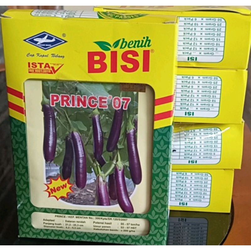 

Benih bibit terong Prince 07 kemasan 10gr