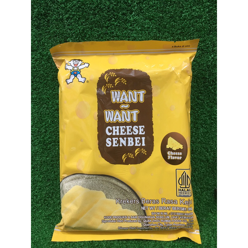 

Want Want Cheese Rice Crackers Krekers Beras Rasa Keju 96gr Impor China HALAL