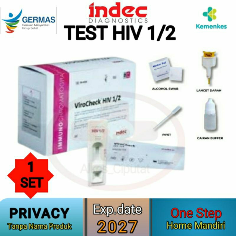 Alat Test HIV 1/2 Akurat Mandiri Satuan - Indec