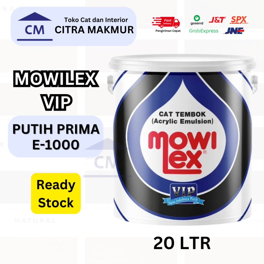 Mowilex Emulsion VIP Putih Prima E-1000 - 20 Ltr