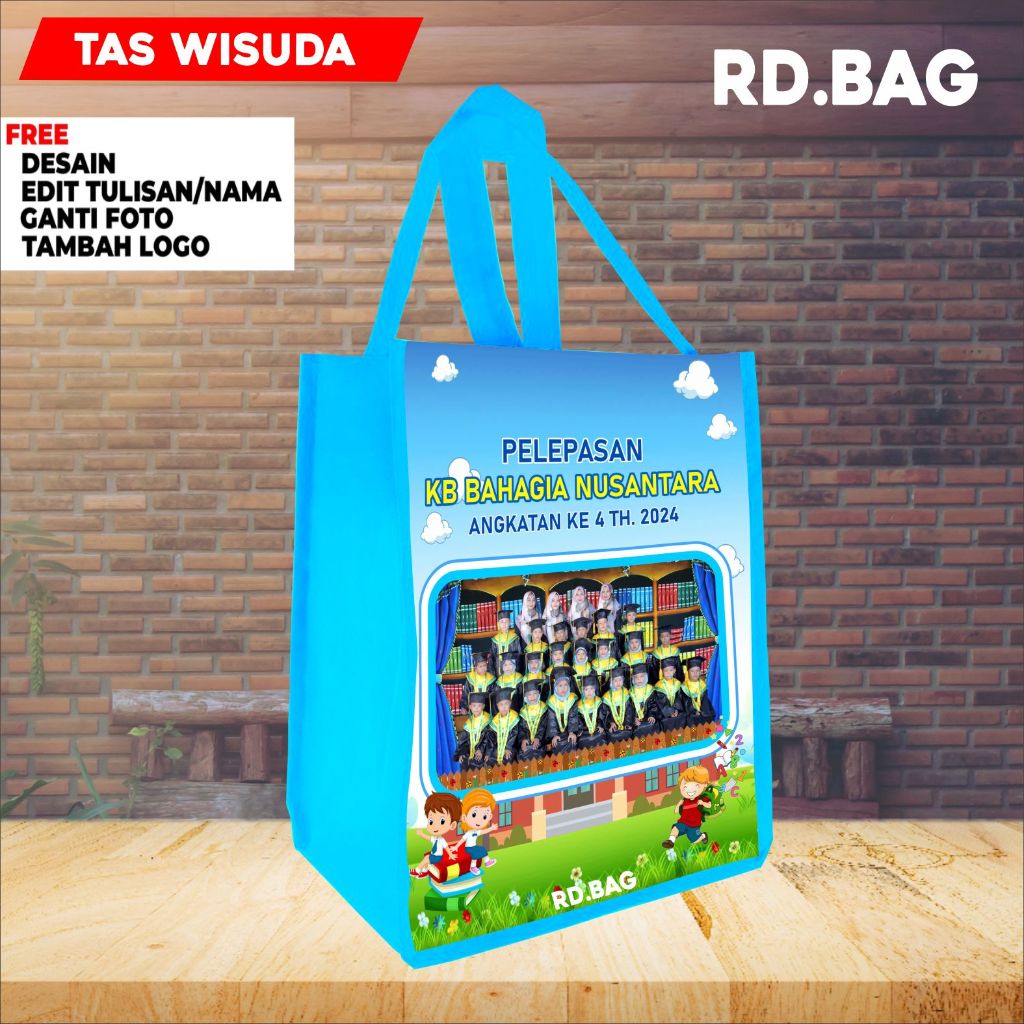 

PROMO Tas Bingkisan WISUDA / Tas Parcel Sekolah Bisa Tambah Foto & Tulisan
