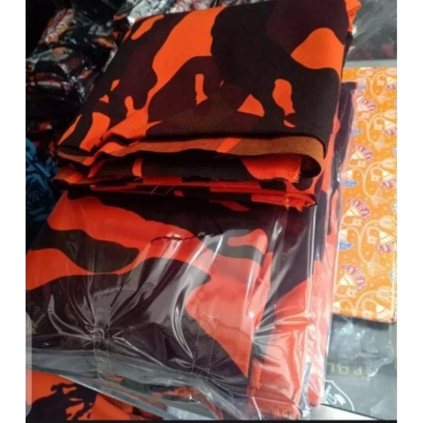 BAHAN KAIN DRILL LORENG PP KAIN TWILL KATUN LORENG PP PEMUDA PANCASILA