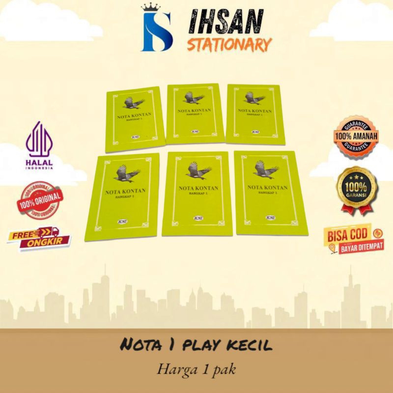 

nota kontan kani 1 play kecil (1 pak)