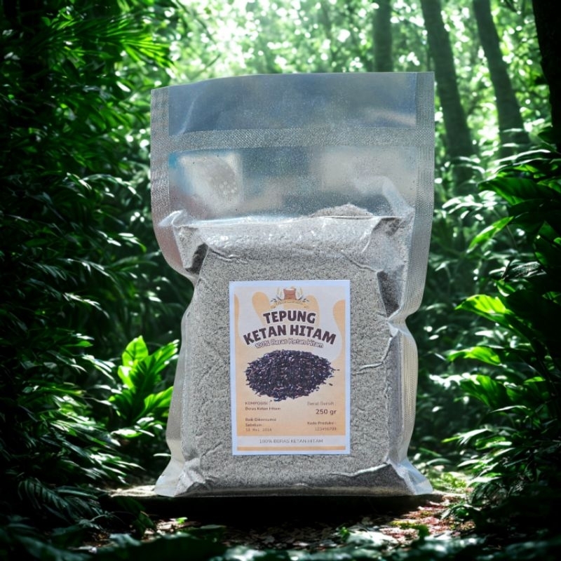 

Tepung Ketan Hitam 100% Beras Ketan Hitam Murni kemasan vacuum