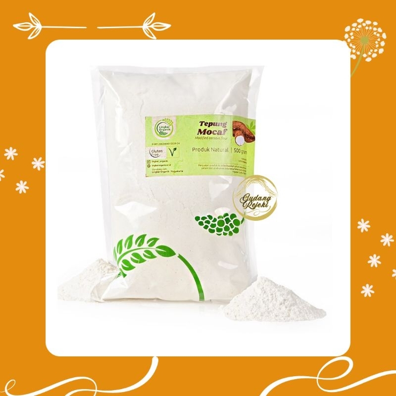 

TEPUNG MOCAF 500GR LINGKAR ORGANIK TEPUNG SINGKONG GLUTEN FREE TEPUNG SINGKONG LINGKAR ORGANIK