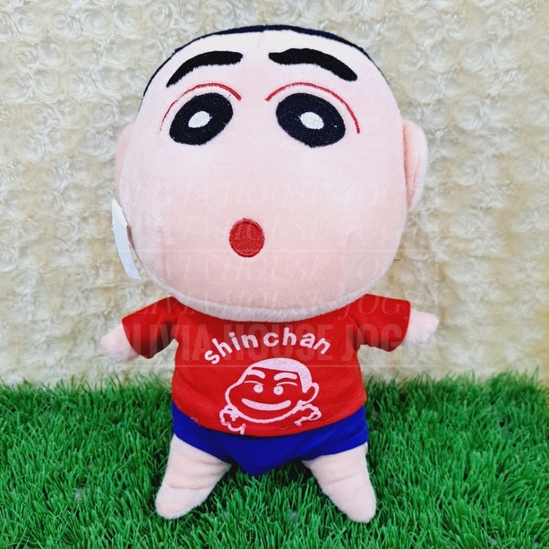 Boneka Shinchan Baju Merah Boneka Shinchan Gembul Celana Biru