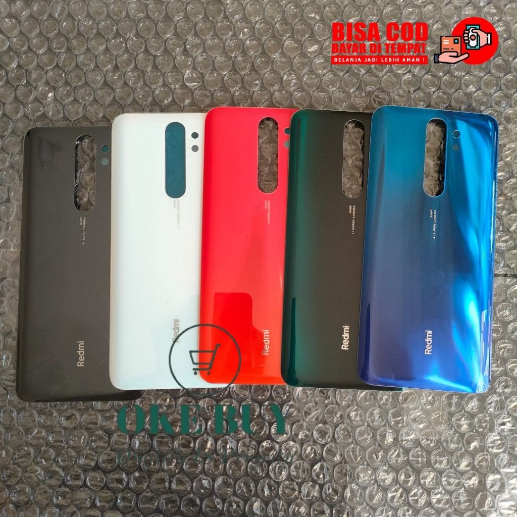 Back Cover Casing Kaca XIAOMI REDMI NOTE 8 PRO Backdoor Tutup Belakang Kesing Housing