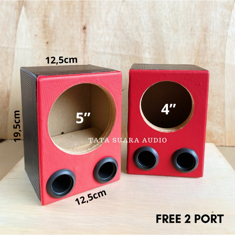Box Speaker Subwoofer 5inch dan 4inch + Port (FREE PORT)
