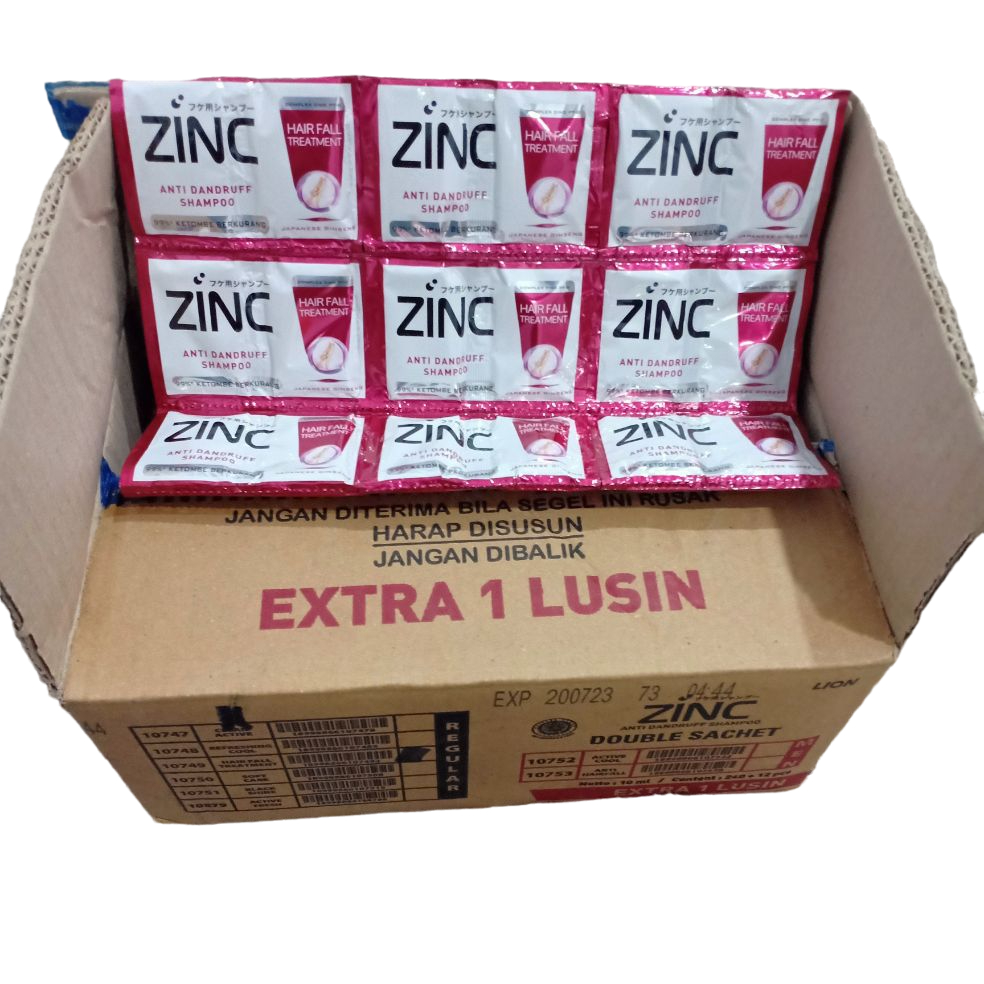 Sampo zinc sachet 1 DUS isi 21 renceng