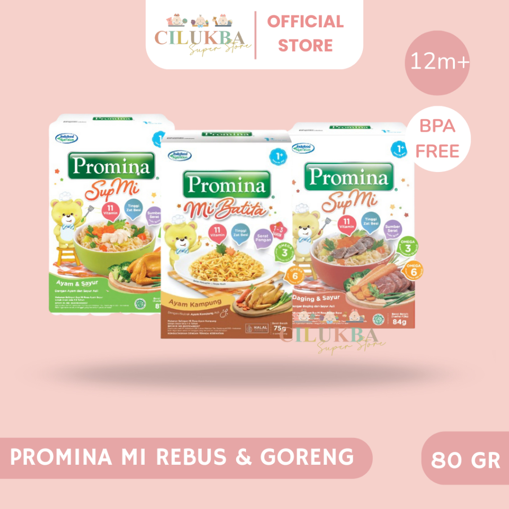 PROMINA SUP MI & MI BATITA | MIE REBUS | MIE GORENG | MIE KHUSUS ANAK 1 TAHUN  MIE SEHAT | MAKANAN B