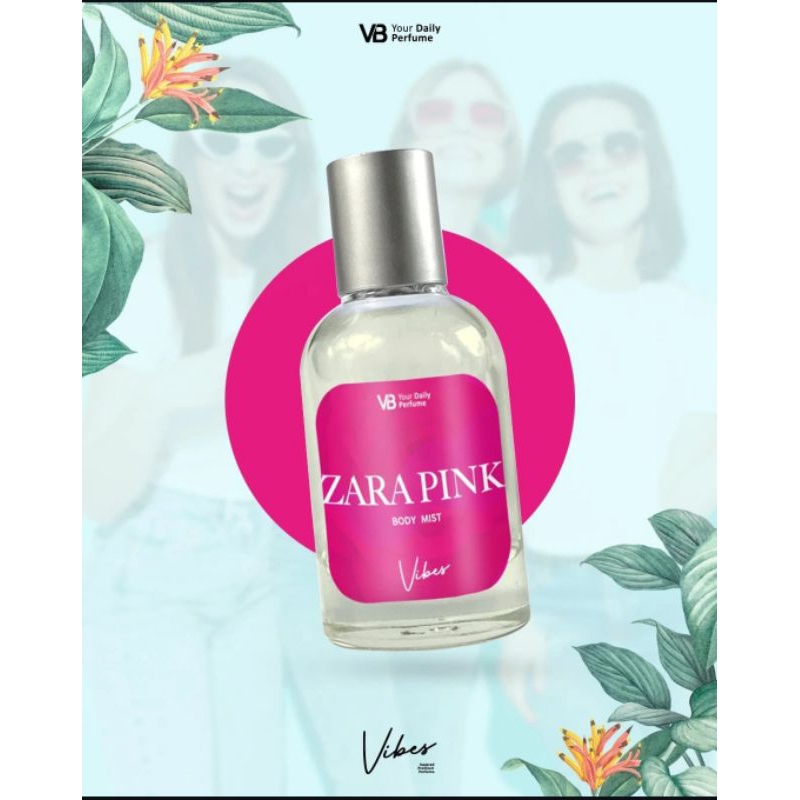 Body Mist Vibes Perfume Varian Zara Pink
