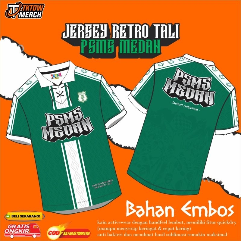JERSEY SUPORTER ( PSMS MEDAN ) RETRO TALI