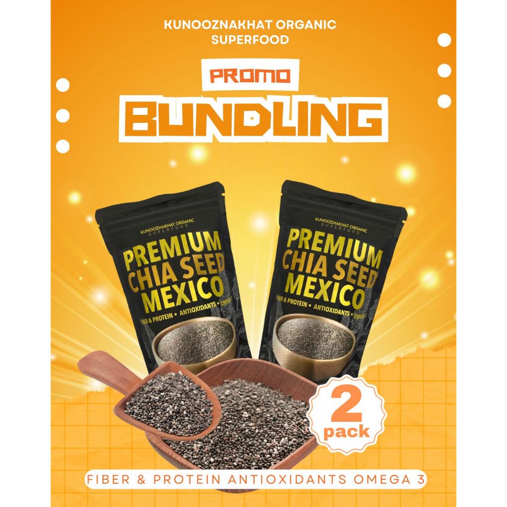 

Chia Seed Premium Mexico Bundling 2 Kunooznakhat - 500g