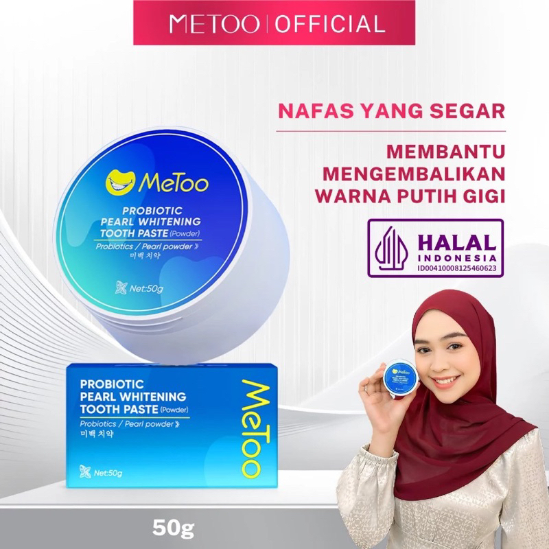 MeToo Teeth Whitening Powder - Pasta Gigi