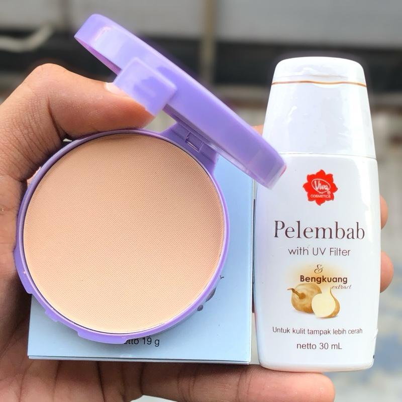 Viva Compact Powder Lilac Natural & Pelembab | BPOM Wajah