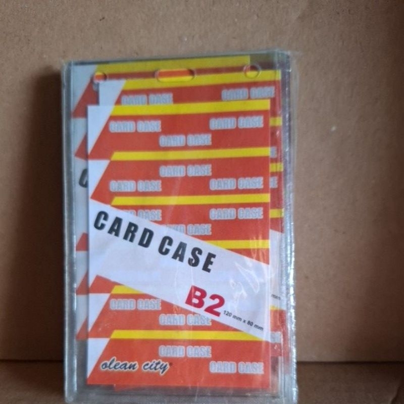 

card case / plastik id card B2 120mm x 80mm 1 pak isi 20 lembar