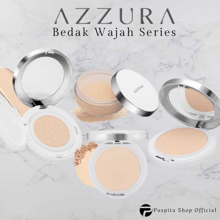 AZZURA Bedak Series Compact Powder Fresh Look / Two Way Cake / Loose Powder Bedak Tabur / Luminous C