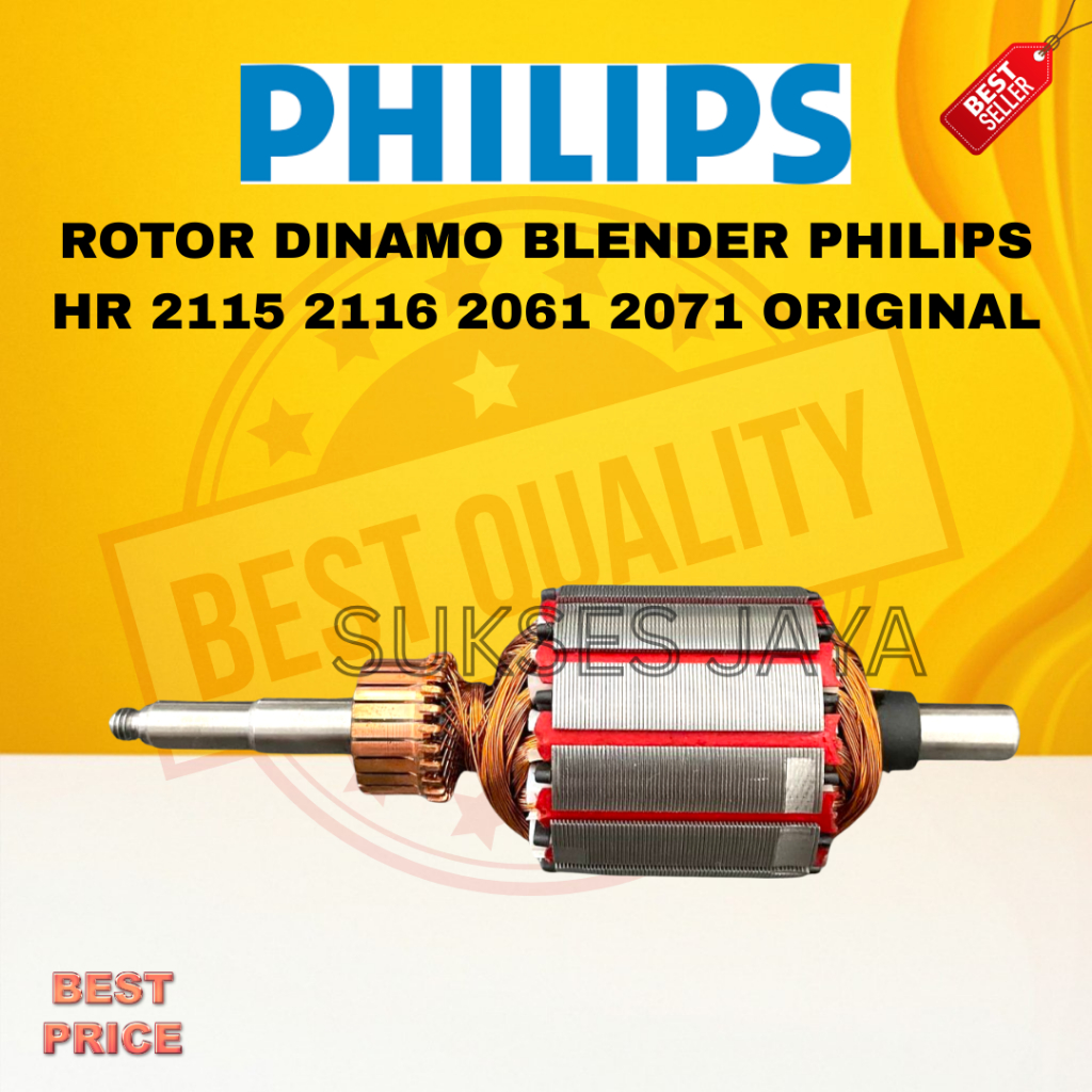 ROTOR DINAMO BLENDER PHILIPS HR 2115 2116 2061 2071 ORIGINAL