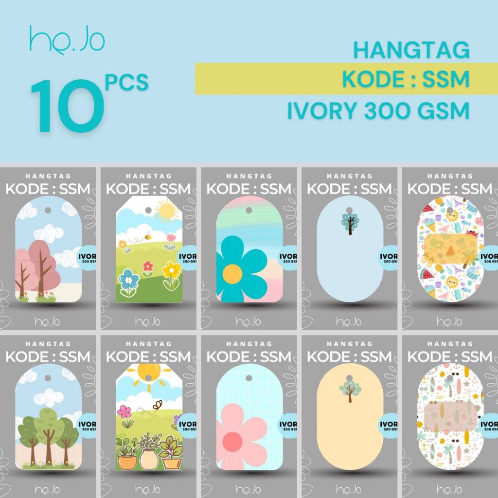 

Hang Tag Hangtag Spring Summer A 10 pcs