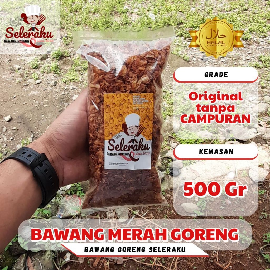 

Seleraku (500gr) 1/2 kilo bawang merah goreng original tanpa campuran